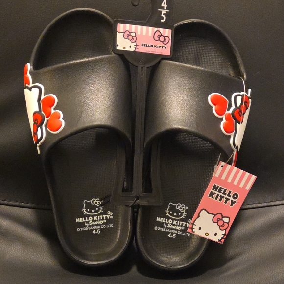 Hello Kitty Black and Red Sandals - Picture 1 of 2